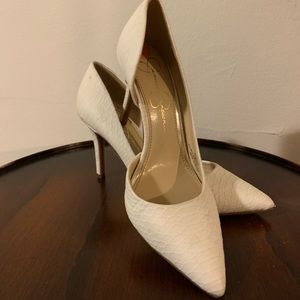 White Jessica Simpson Heels